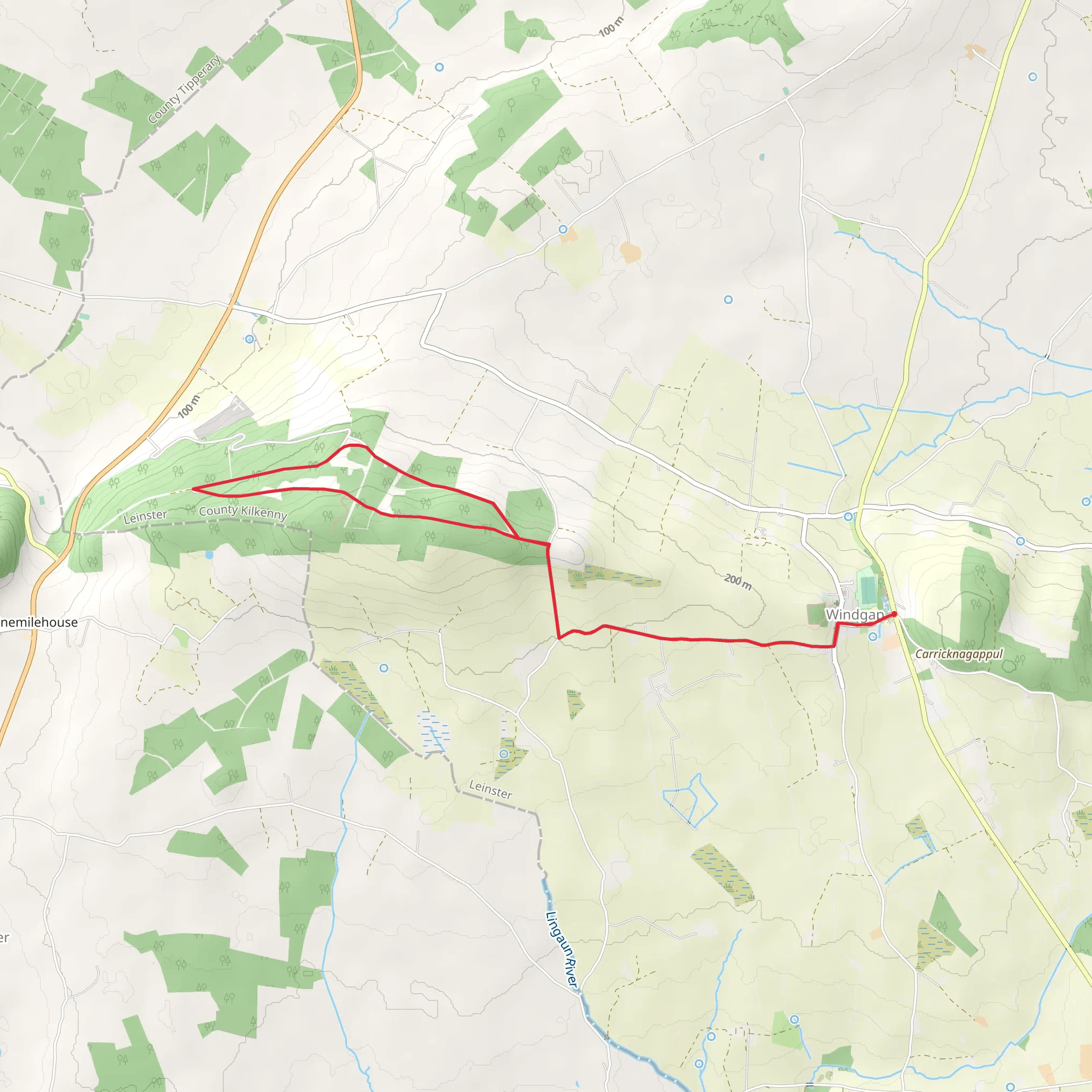 Windgap - Bearna Breac Loop mobile static map