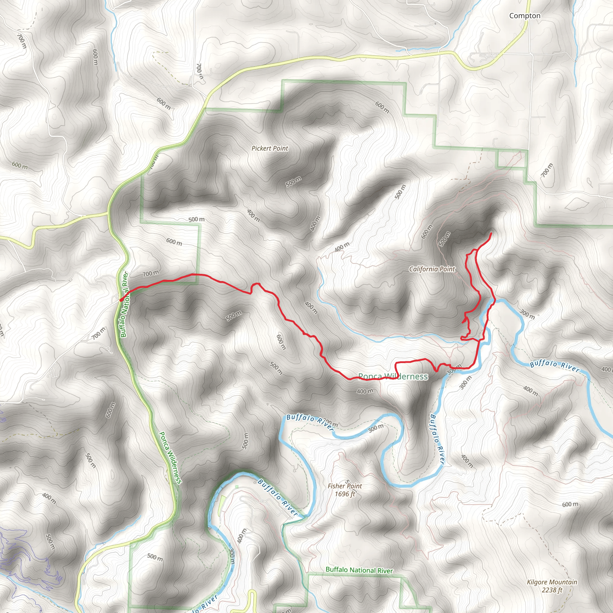 River to HH Trail mobile static map