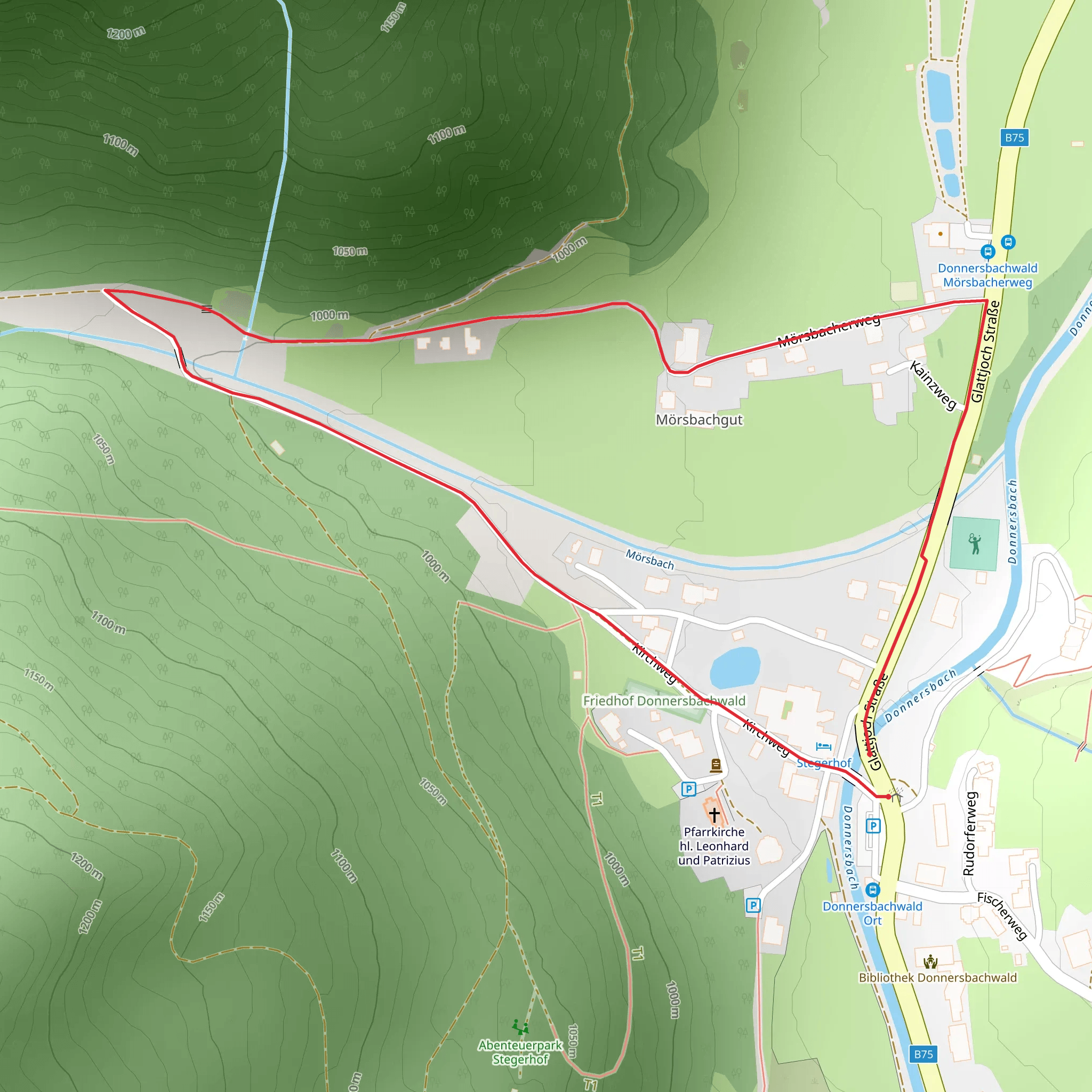 Mörsbach Loop mobile static map
