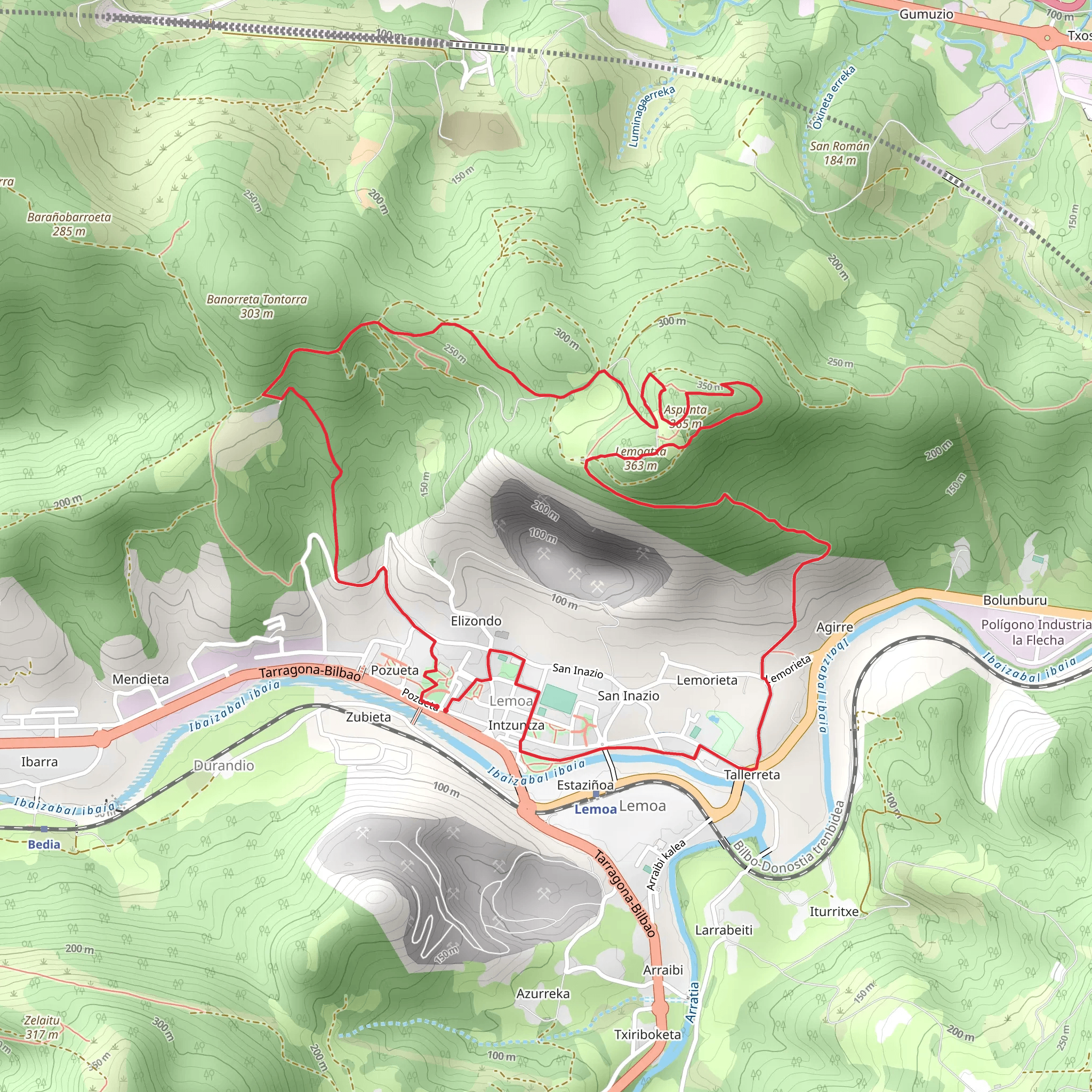 Lemoatxa Path 1937 PR BI 56 mobile static map