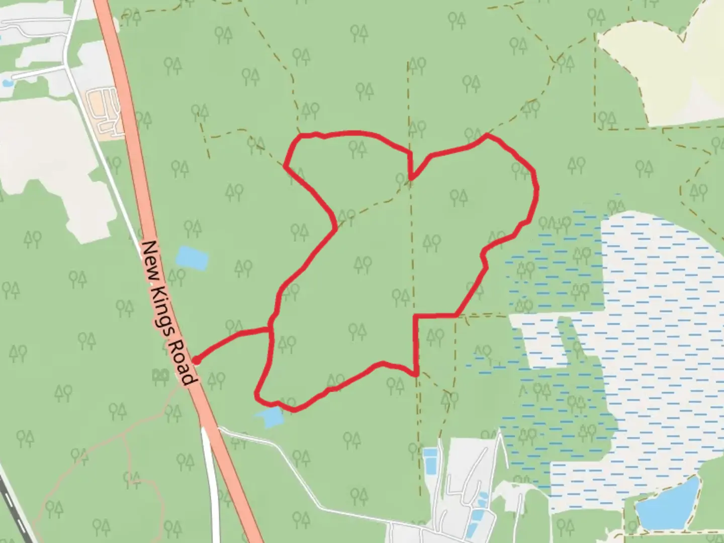 An image depicting the trail White Loop Trail and its surrounding area.