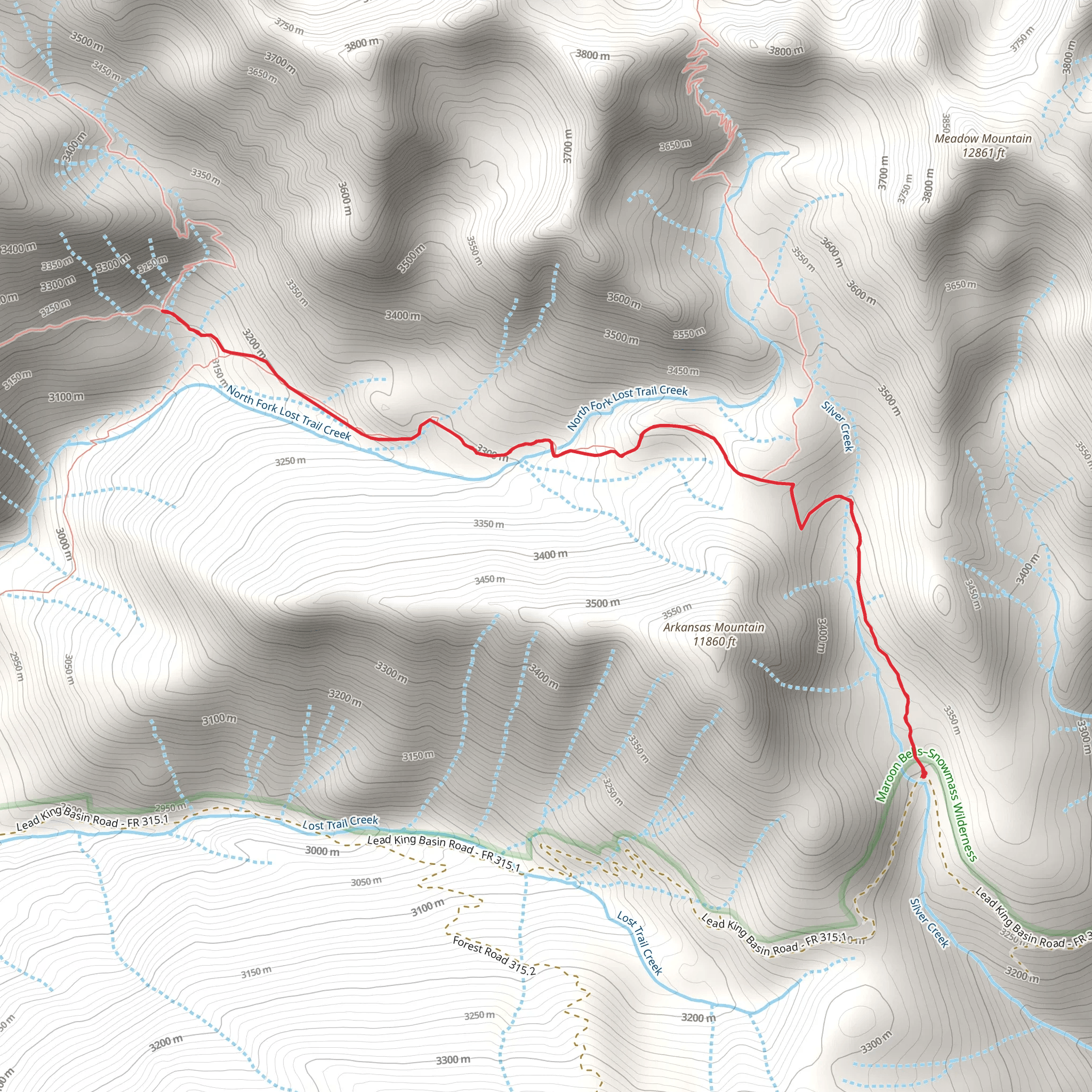 Arkansas Mountain Trail mobile static map