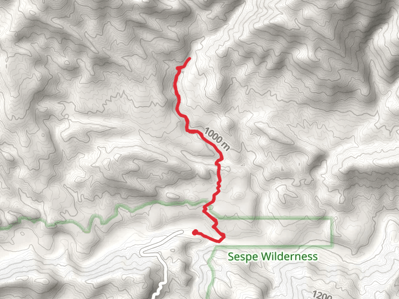 Piedra Blanca Creek via Gene Marshall-Piedra Blanca Trail