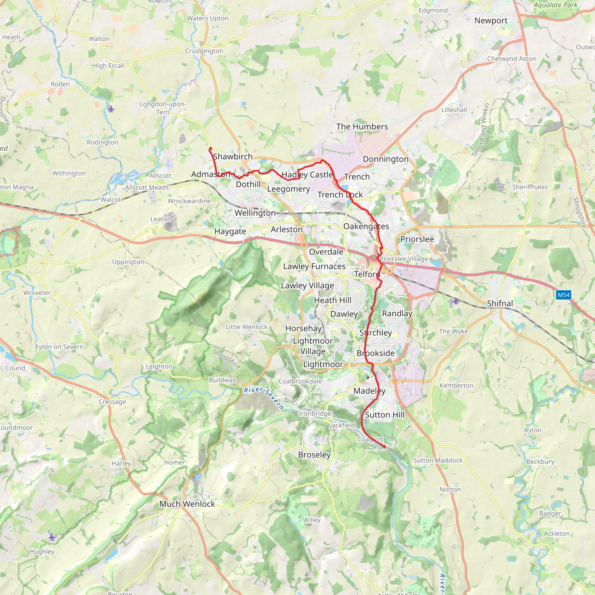 Silkin Way mobile static map