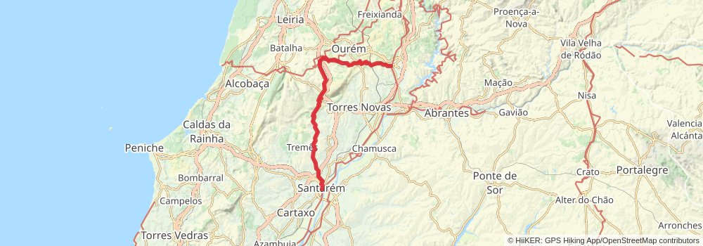 Camino Portugues da Costa alt 2 Map