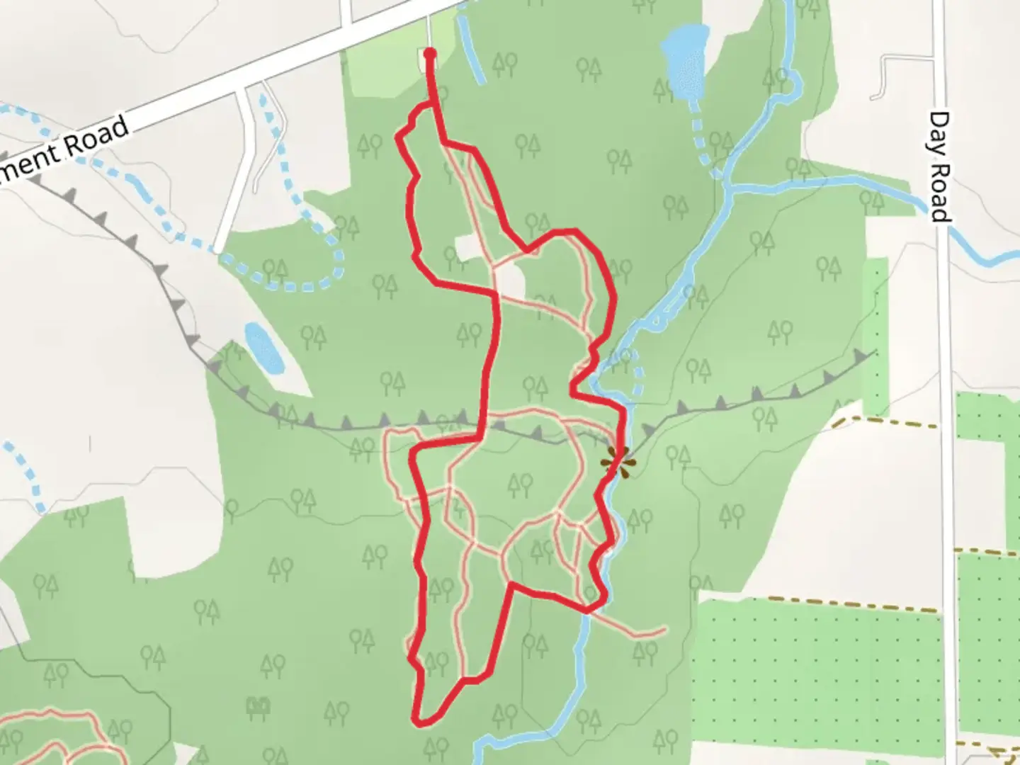 An image depicting the trail John B Austin Nature Trail Loop and its surrounding area.