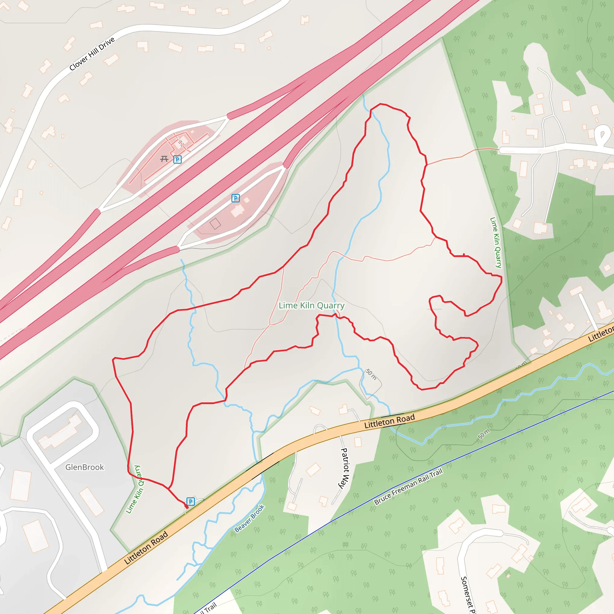 Littleton Road North Loop mobile static map