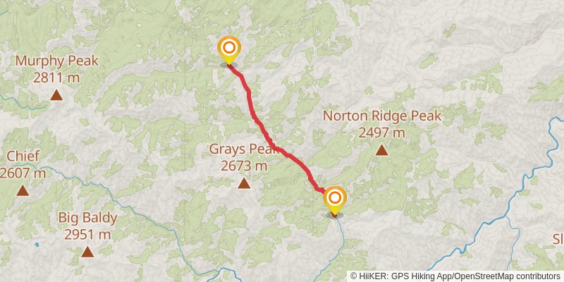 Idaho Centennial Trail stage 27 Map