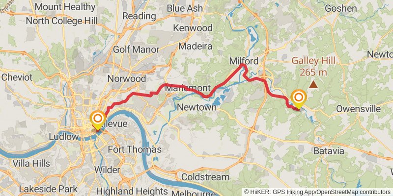 American Discovery Trail - East stage 48 Map