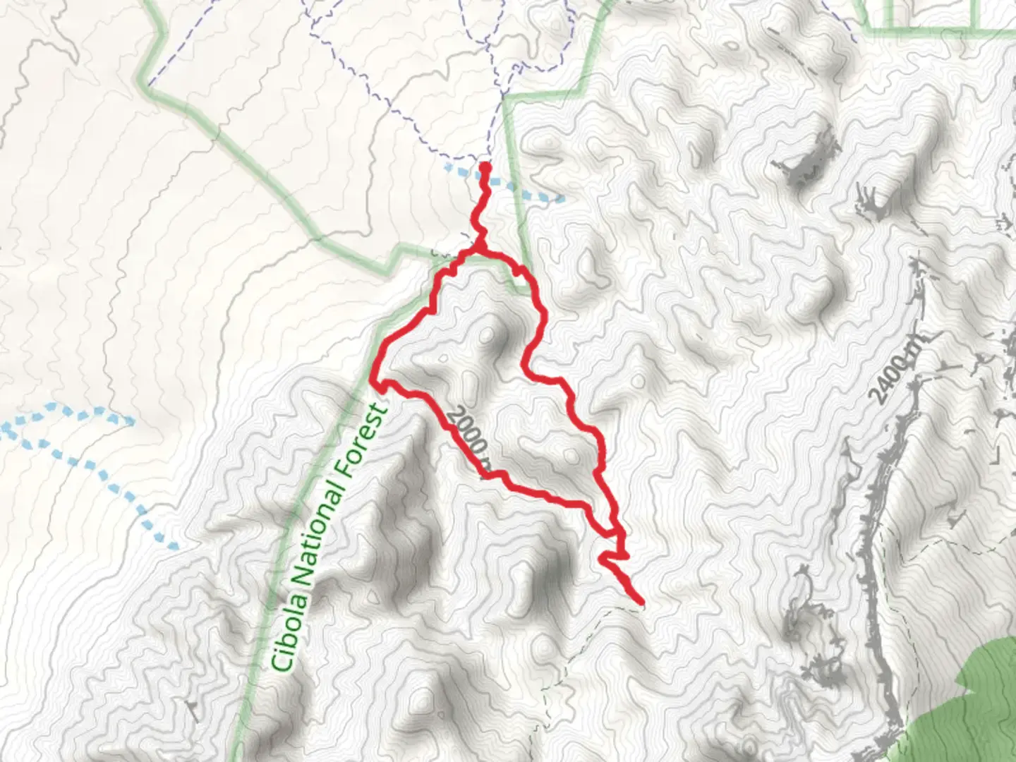 An image depicting the trail Piedra Lisa Trail and Del Agua Loop Trail and its surrounding area.