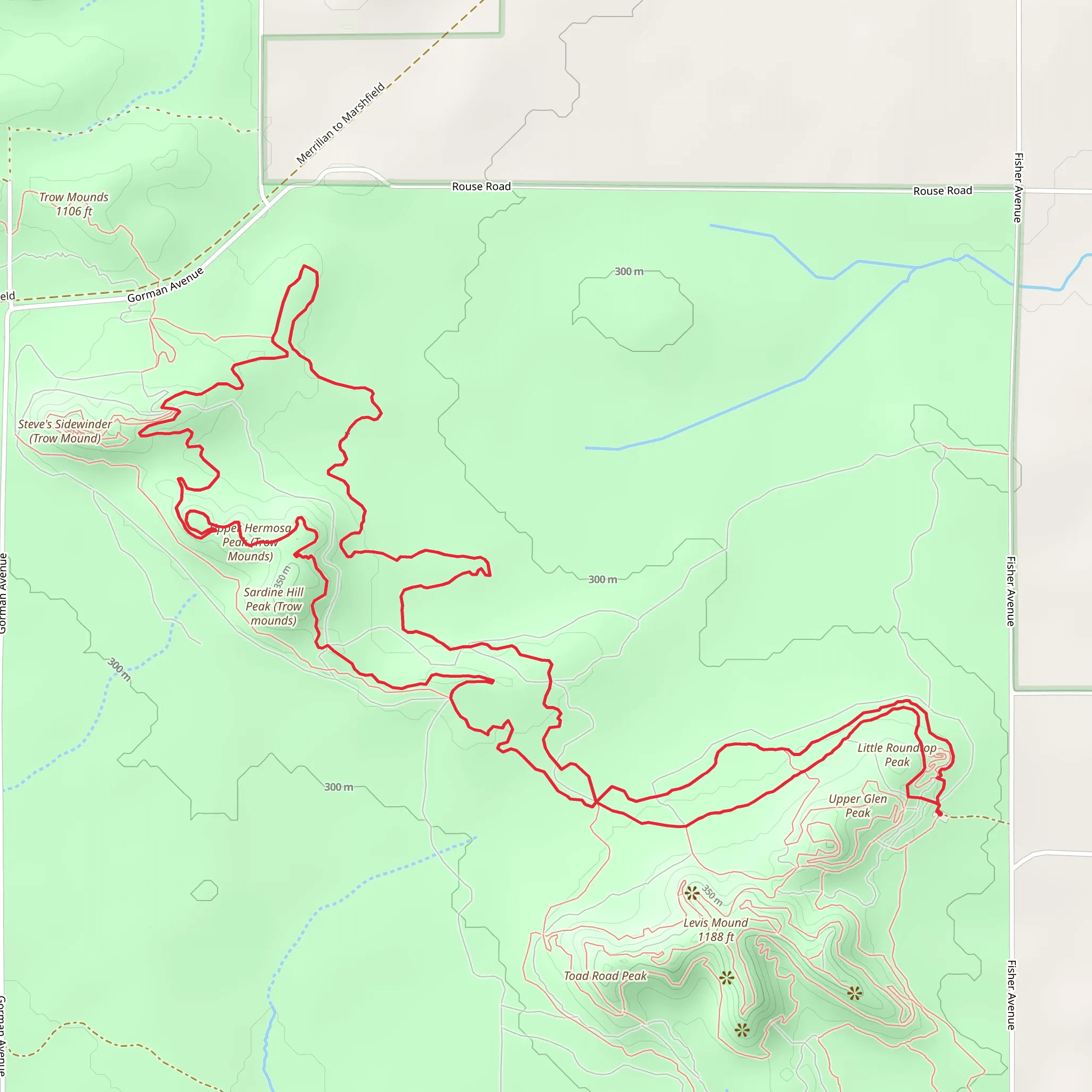 Lower Glen, Yellow Jacket and Pine Run Loop mobile static map