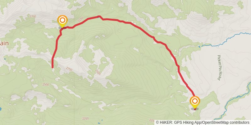 Castle Creek Trail stage 2 Map
