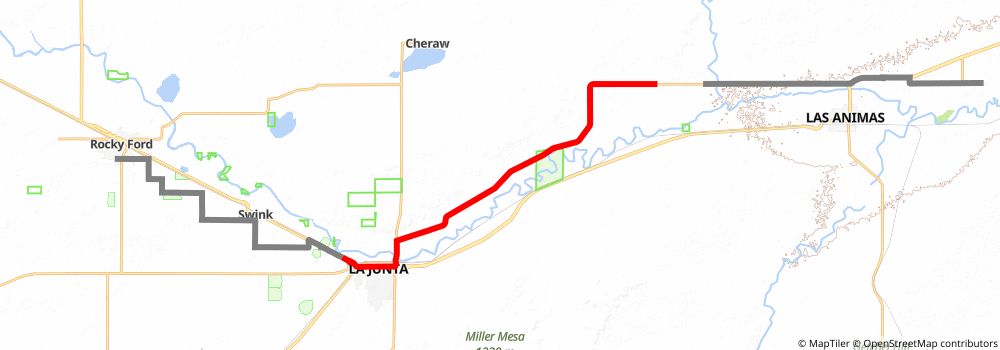 American Discovery Trail South Route stage 212 Map