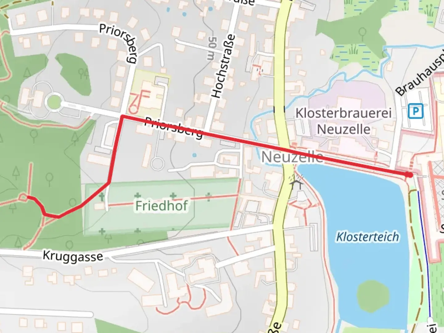 An image depicting the trail Klosterteich Walk and its surrounding area.