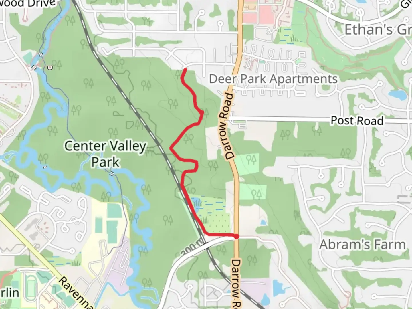 An image depicting the trail Old Hickory Trail - John W Seese Community Gardens and its surrounding area.
