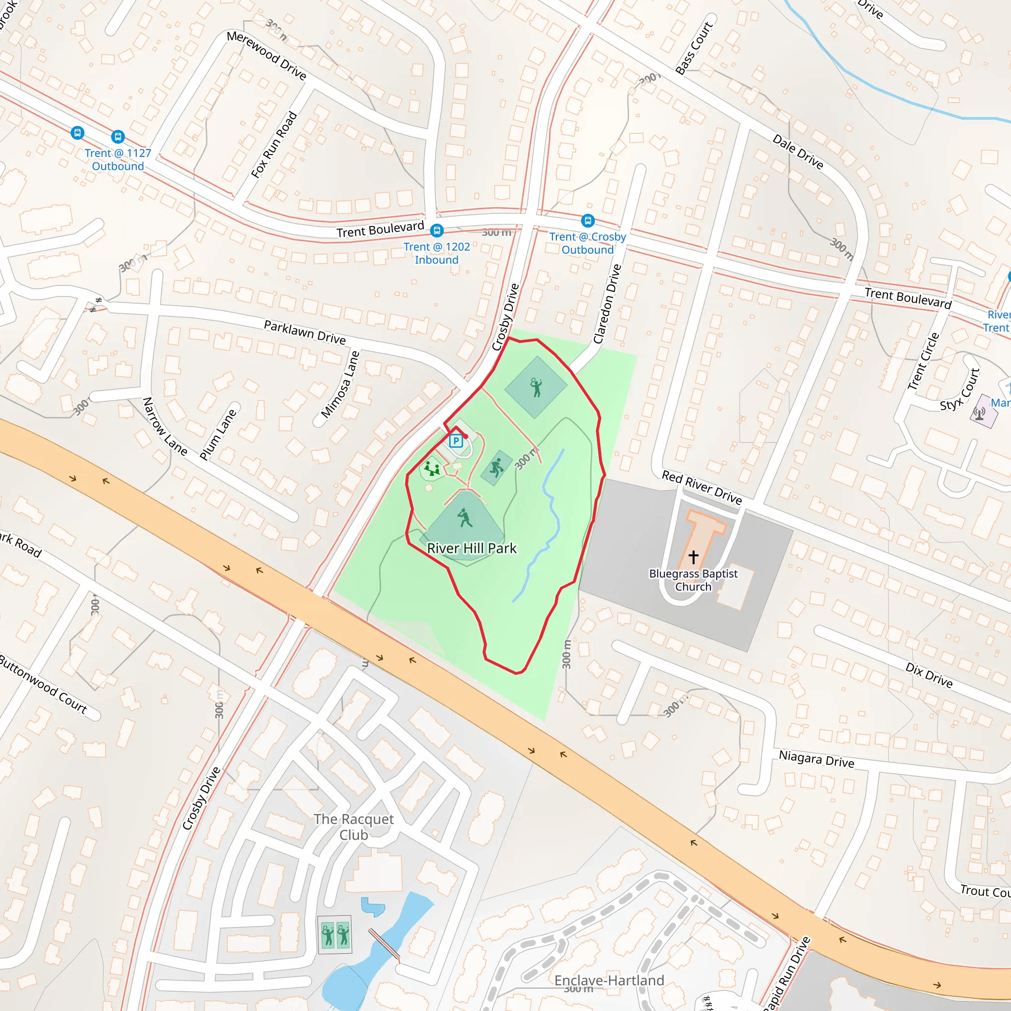 River Hill Park Loop mobile static map