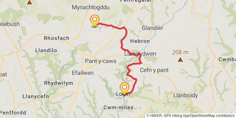 Celtic Way stage 4 Map