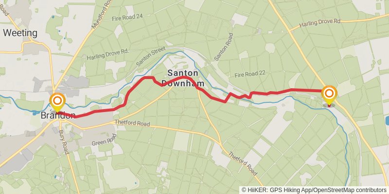 St Edmund Way stage 7 Map