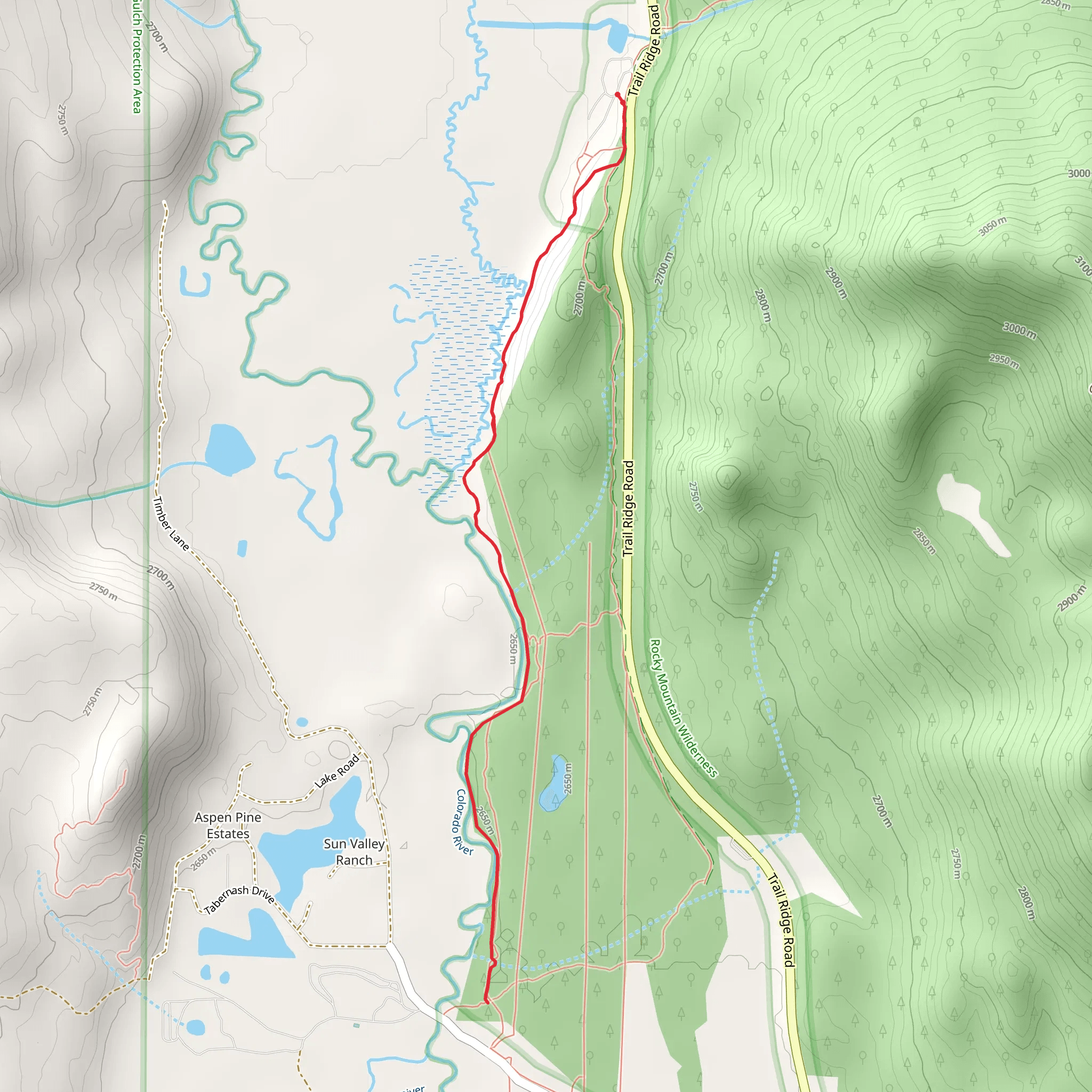 River Trail mobile static map