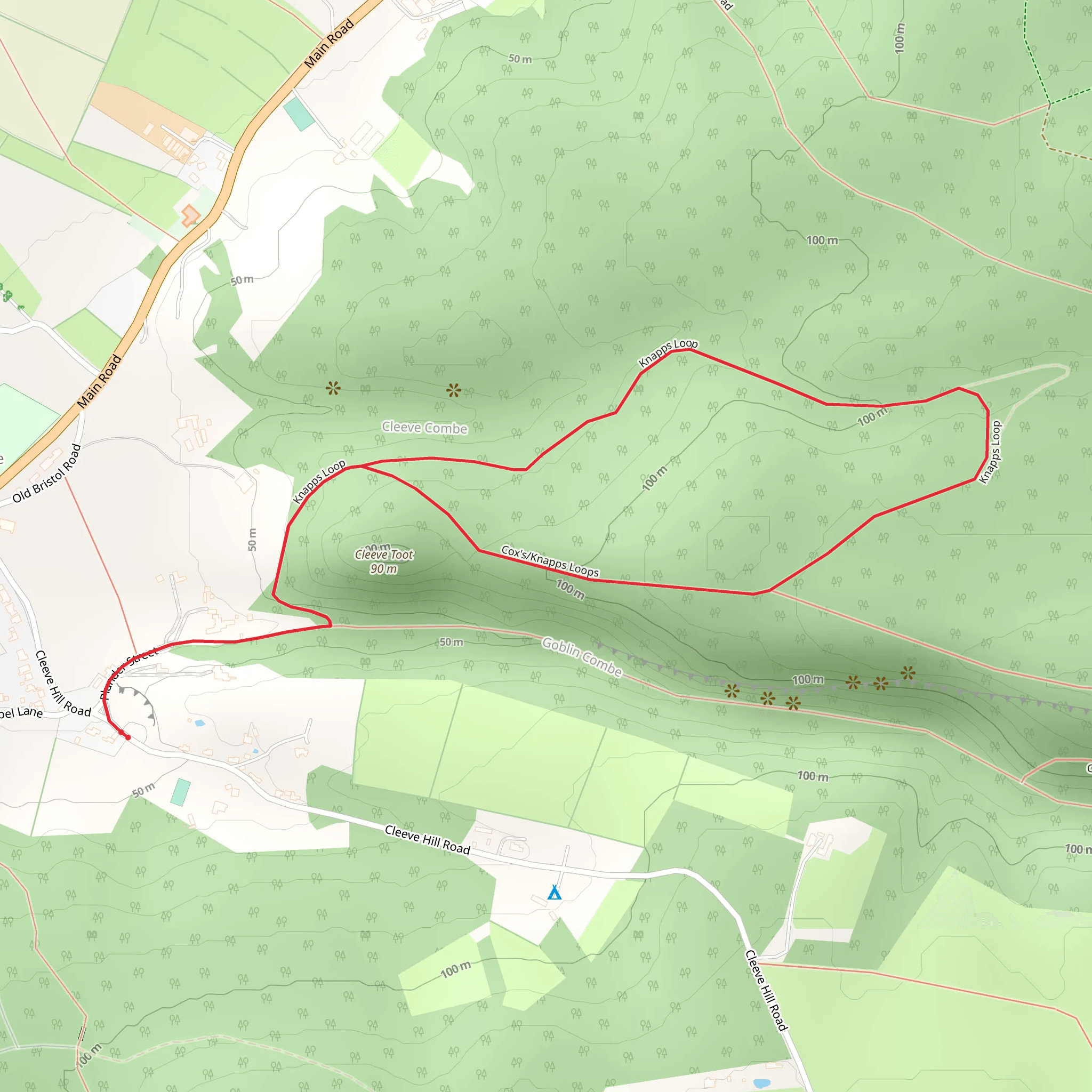 Knapps Loop mobile static map