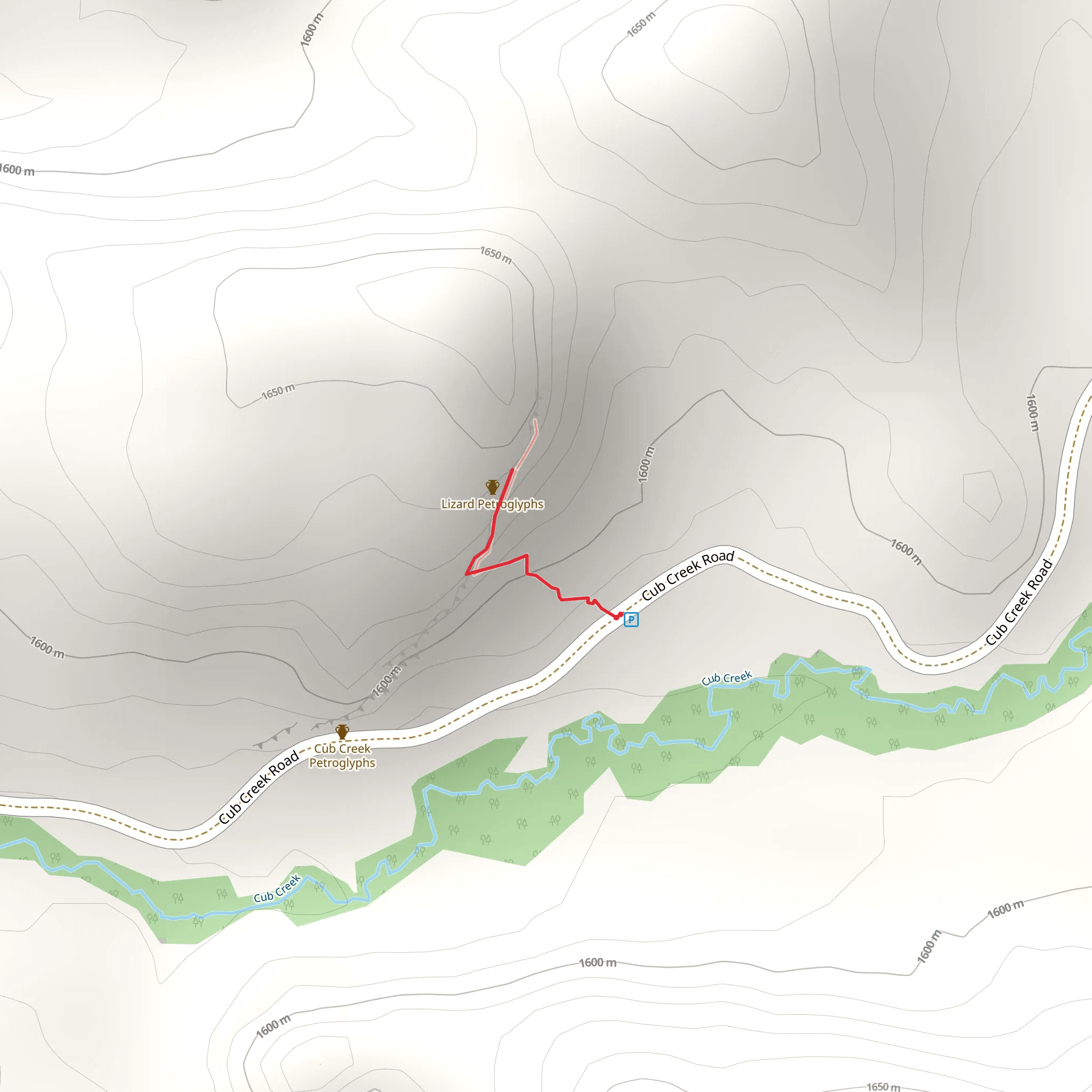 Lizard Trail mobile static map