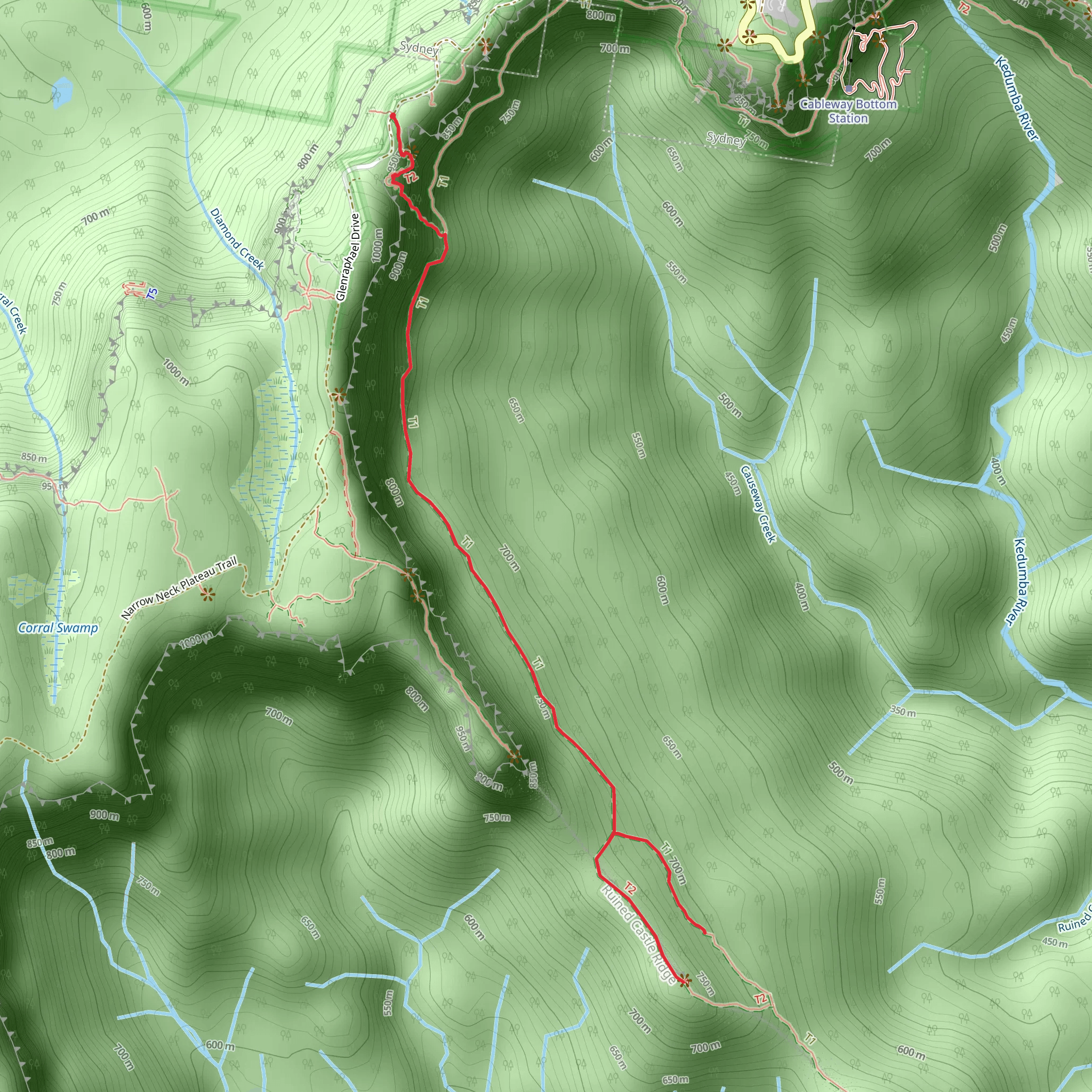 Ruined Castle Track mobile static map