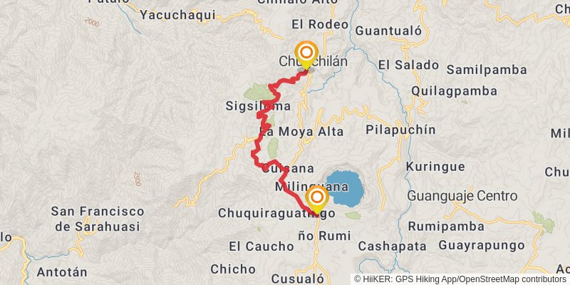 Quilotoa Loop stage 7 Map