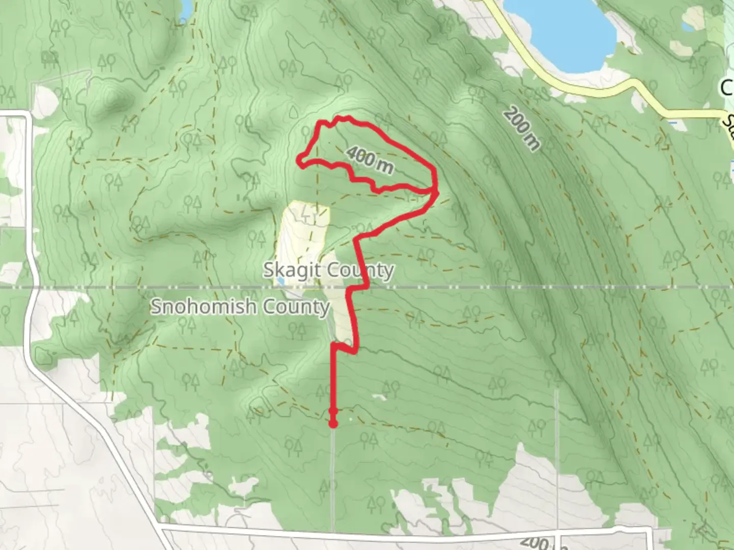 An image depicting the trail Monument Lookout and its surrounding area.