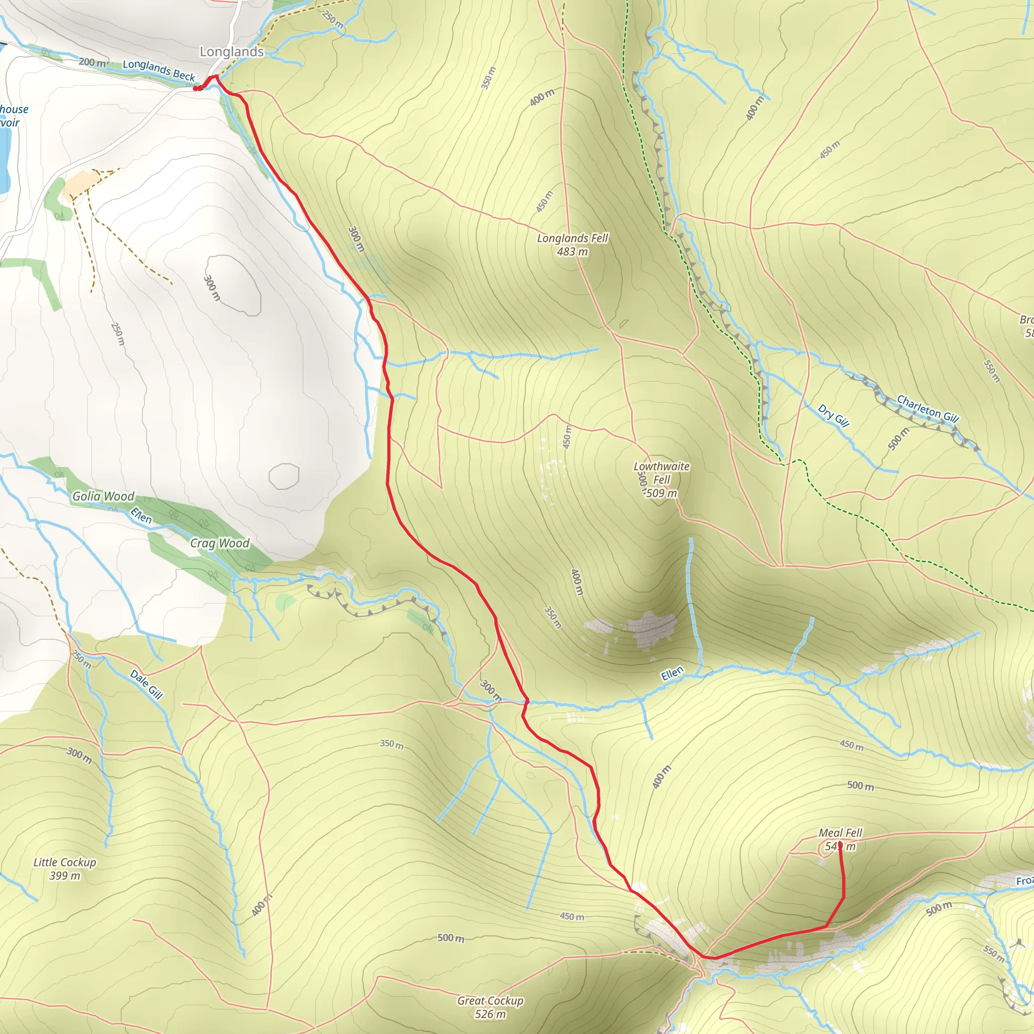 Meal Fell mobile static map
