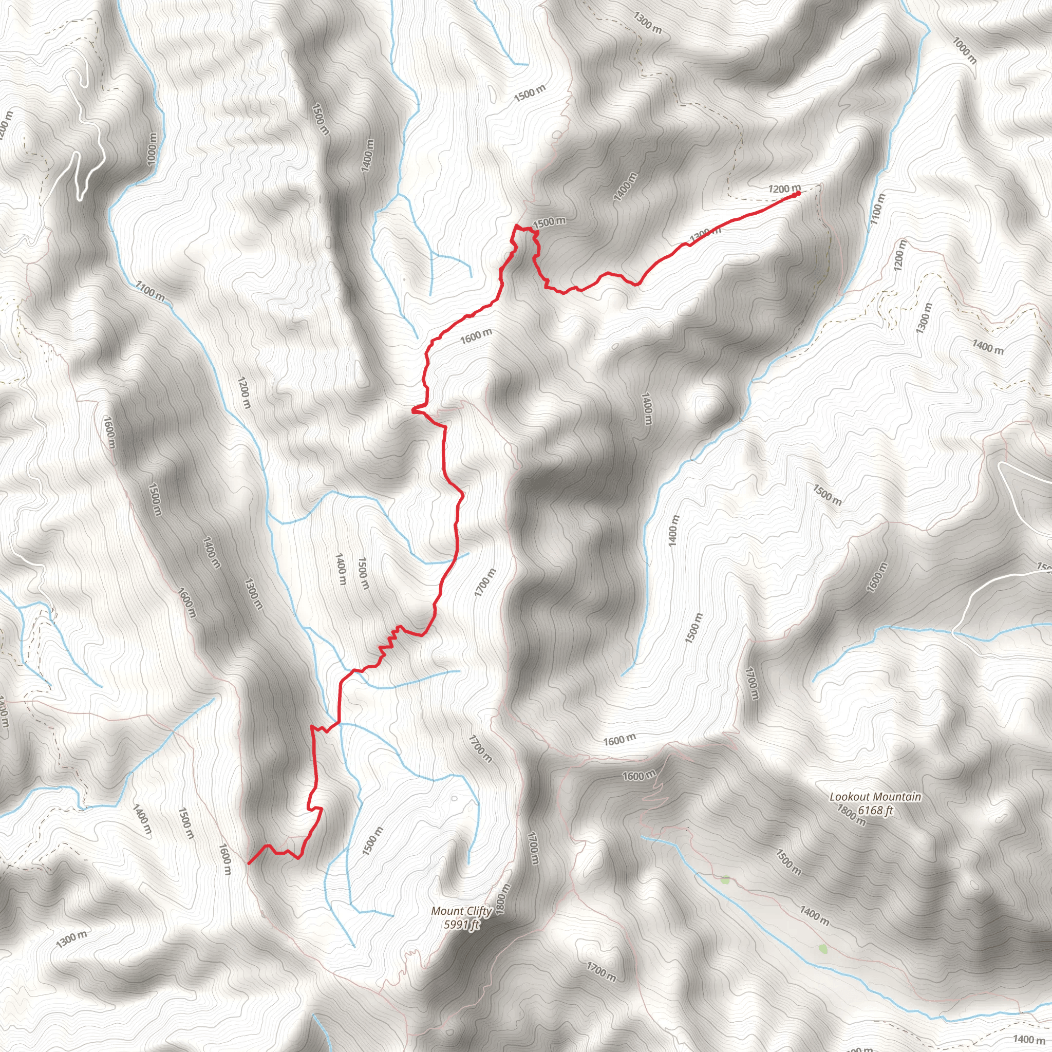 Greek Creek Basin Trail mobile static map