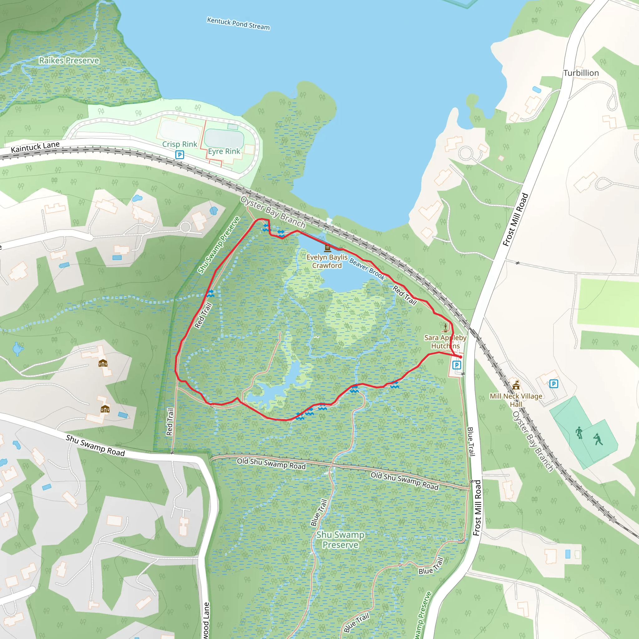 Red Trail Loop via Beaver Brook mobile static map