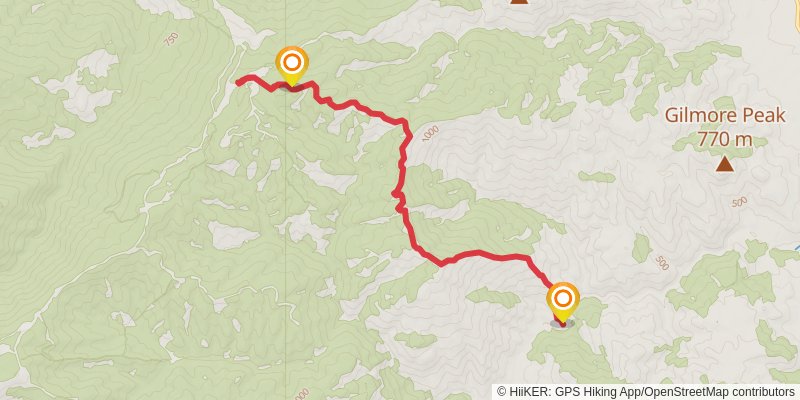 Cracker Box Trail stage 2 Map