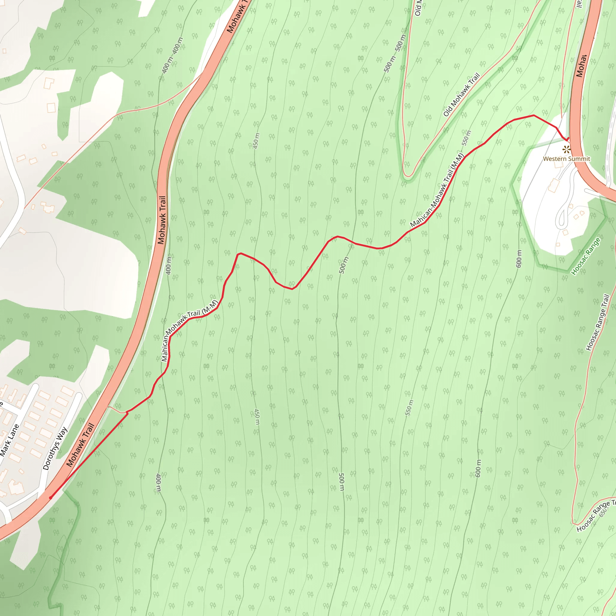 Mahican - Mohawk Trail mobile static map