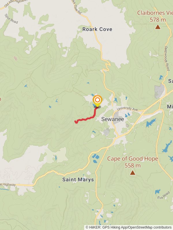 Cheston Trail and Sewanee Trail - Lake Cheston