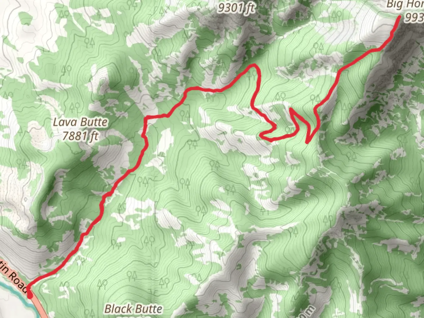 An image depicting the trail Black Butte and its surrounding area.