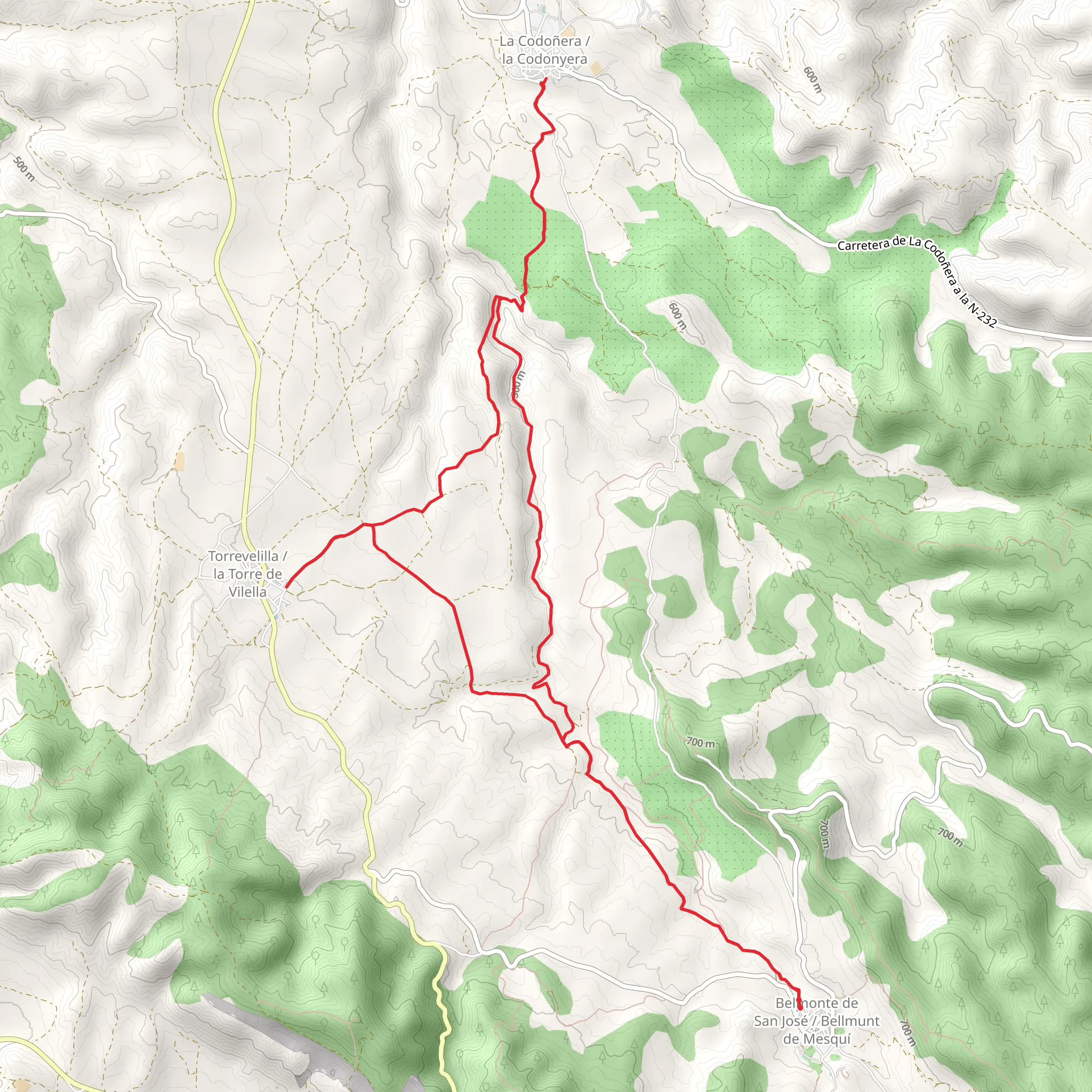 Through the Fondo del Mezquín Ravine PR TE 13 mobile static map