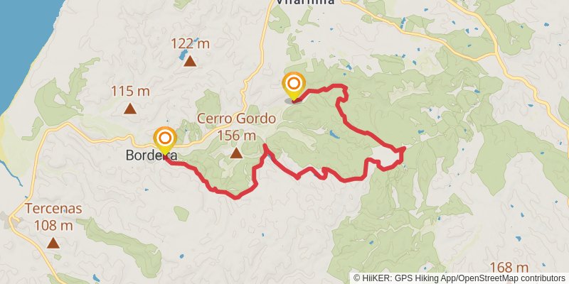 Rota Vincentina alt 9 Map
