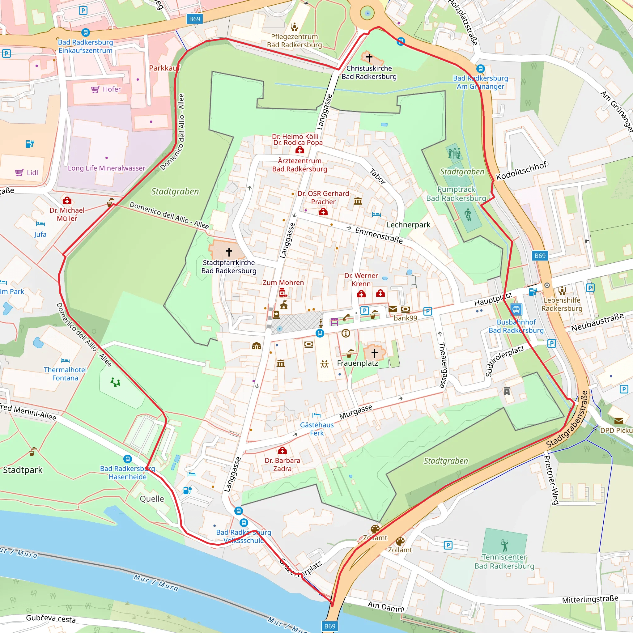 Festungsrundgang mobile static map