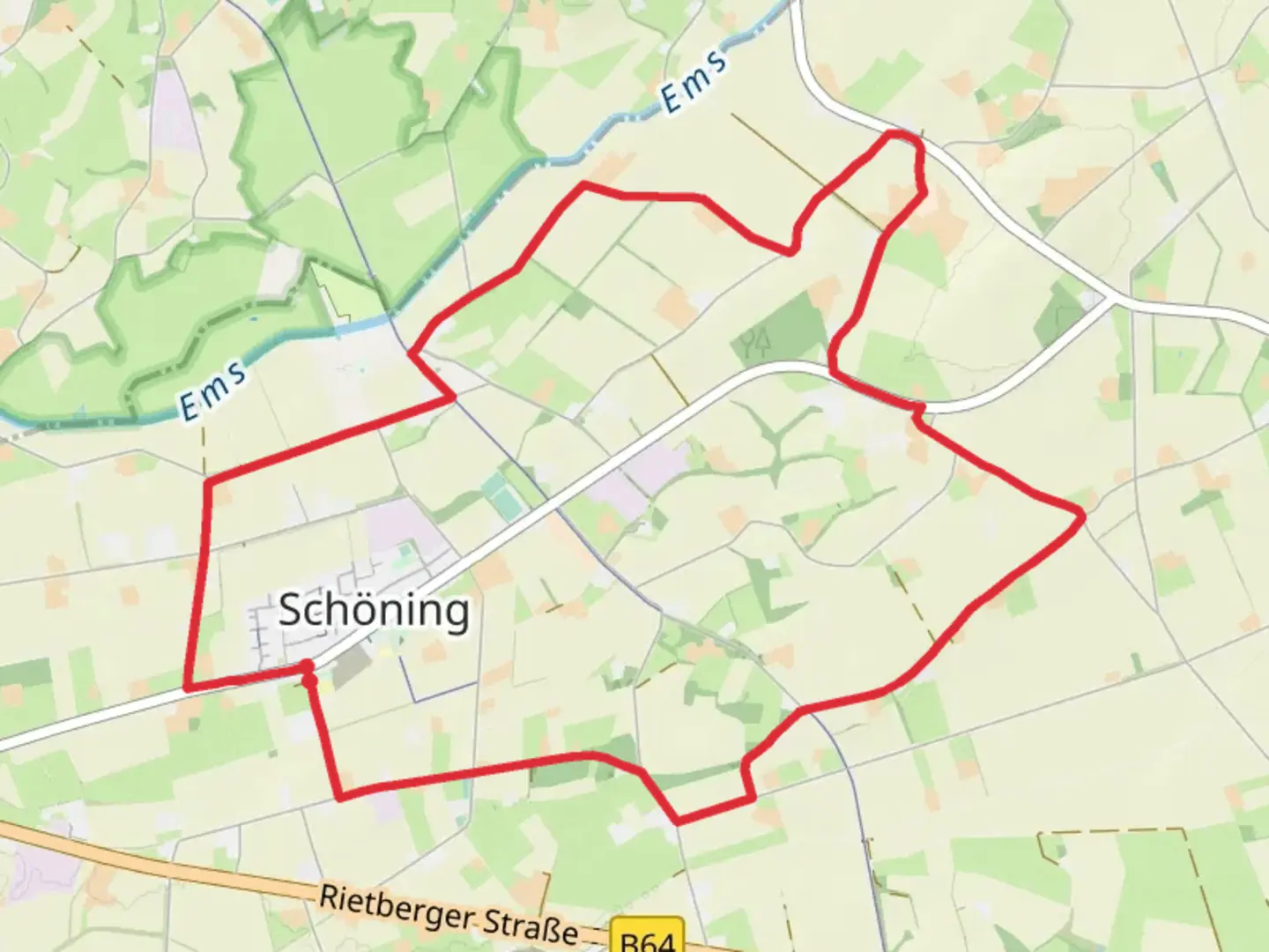 An image depicting the trail Schoning Loop and its surrounding area.