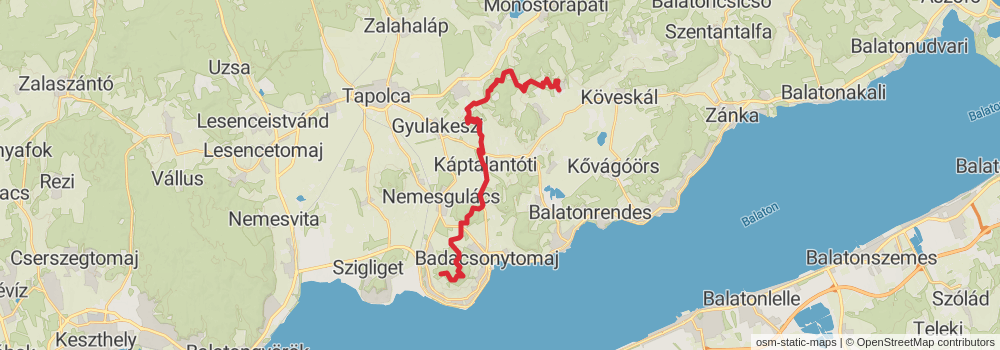 National Blue Trail - OKT stage 13 Map