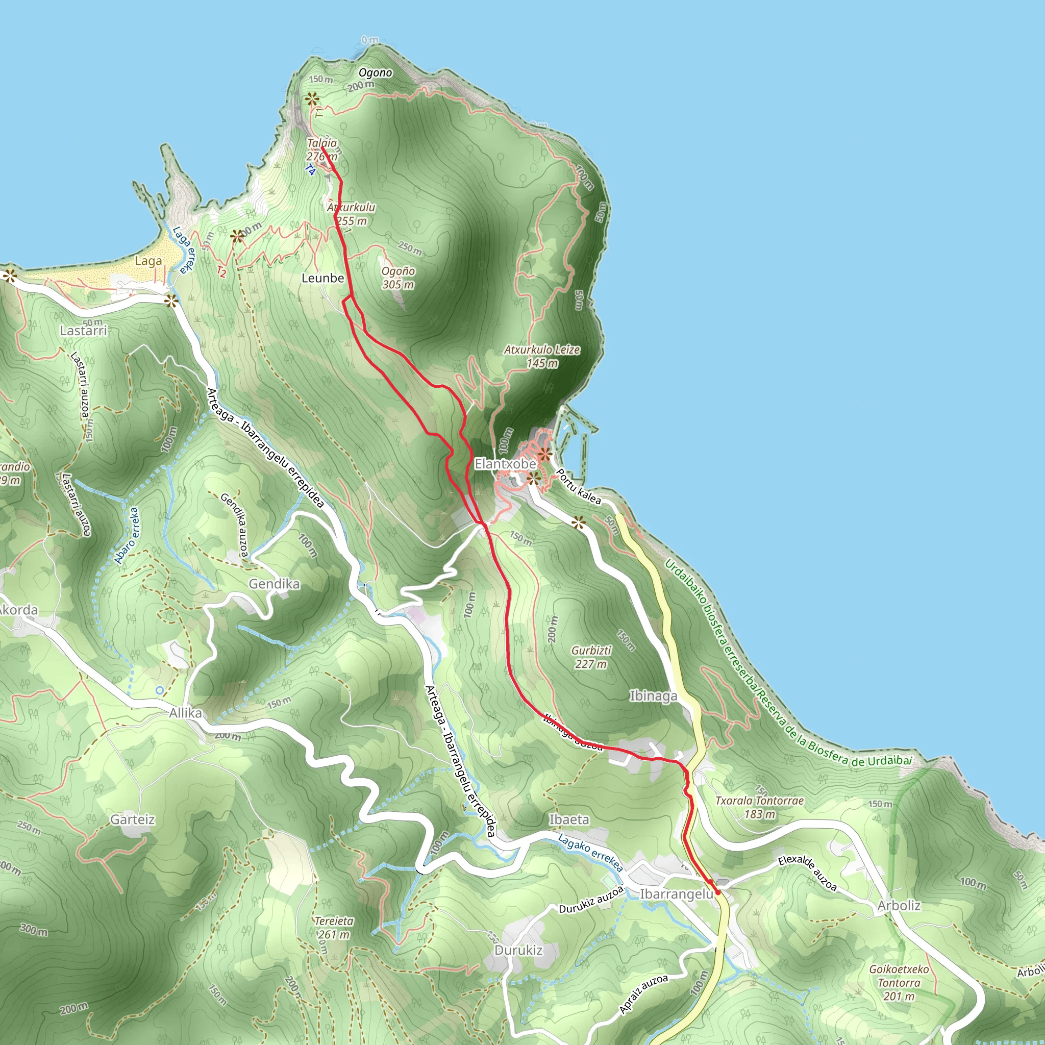 Ogono Route to the Sea PR BI 165 mobile static map