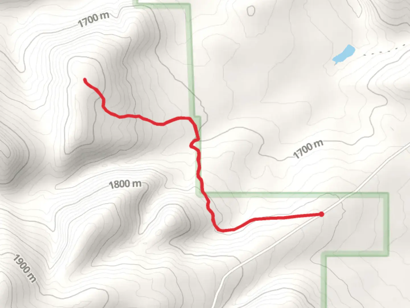 An image depicting the trail Fries Ridge Trail and its surrounding area.