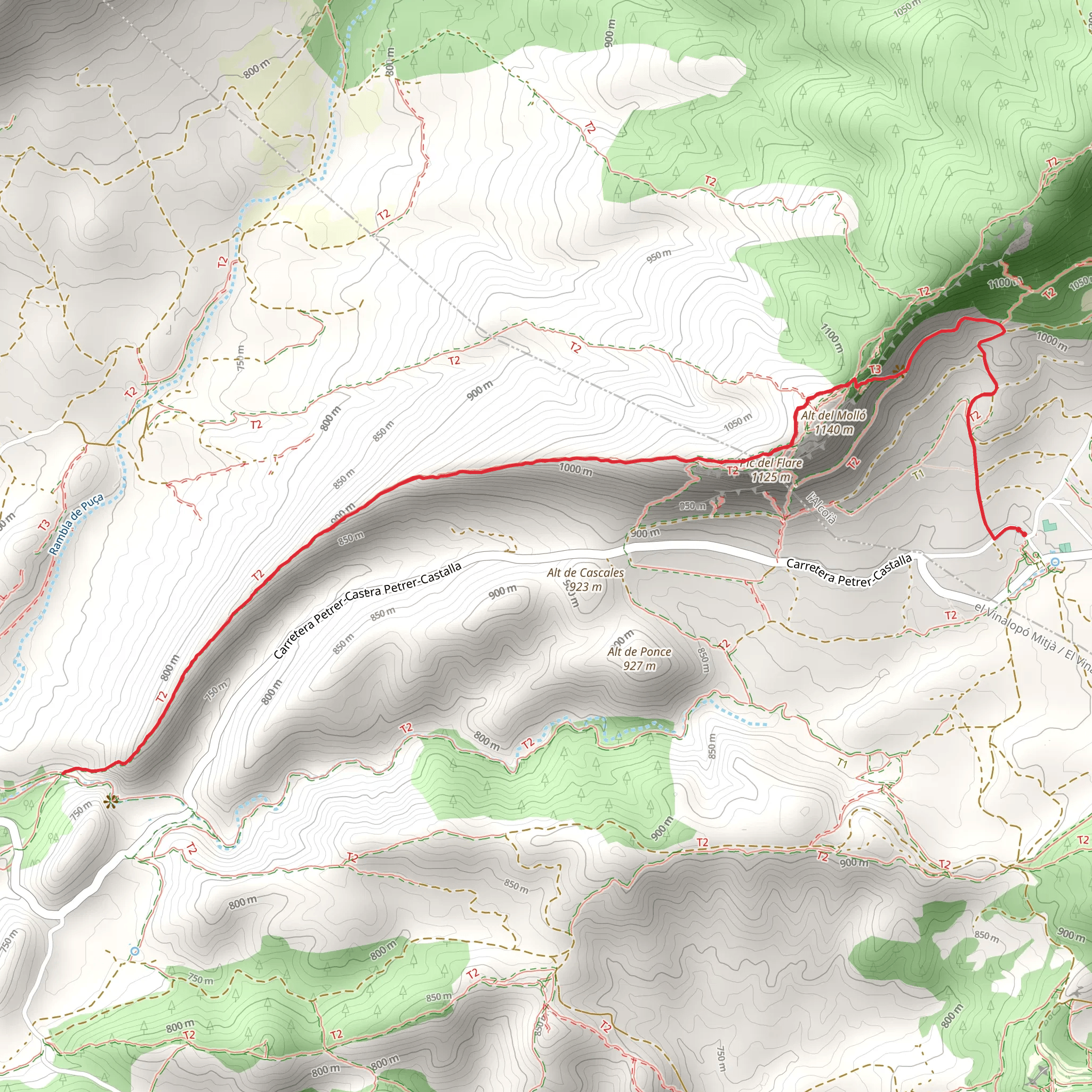 Xorret de Catí - Pantanet - Xorret de Catí PR CV 034 mobile static map
