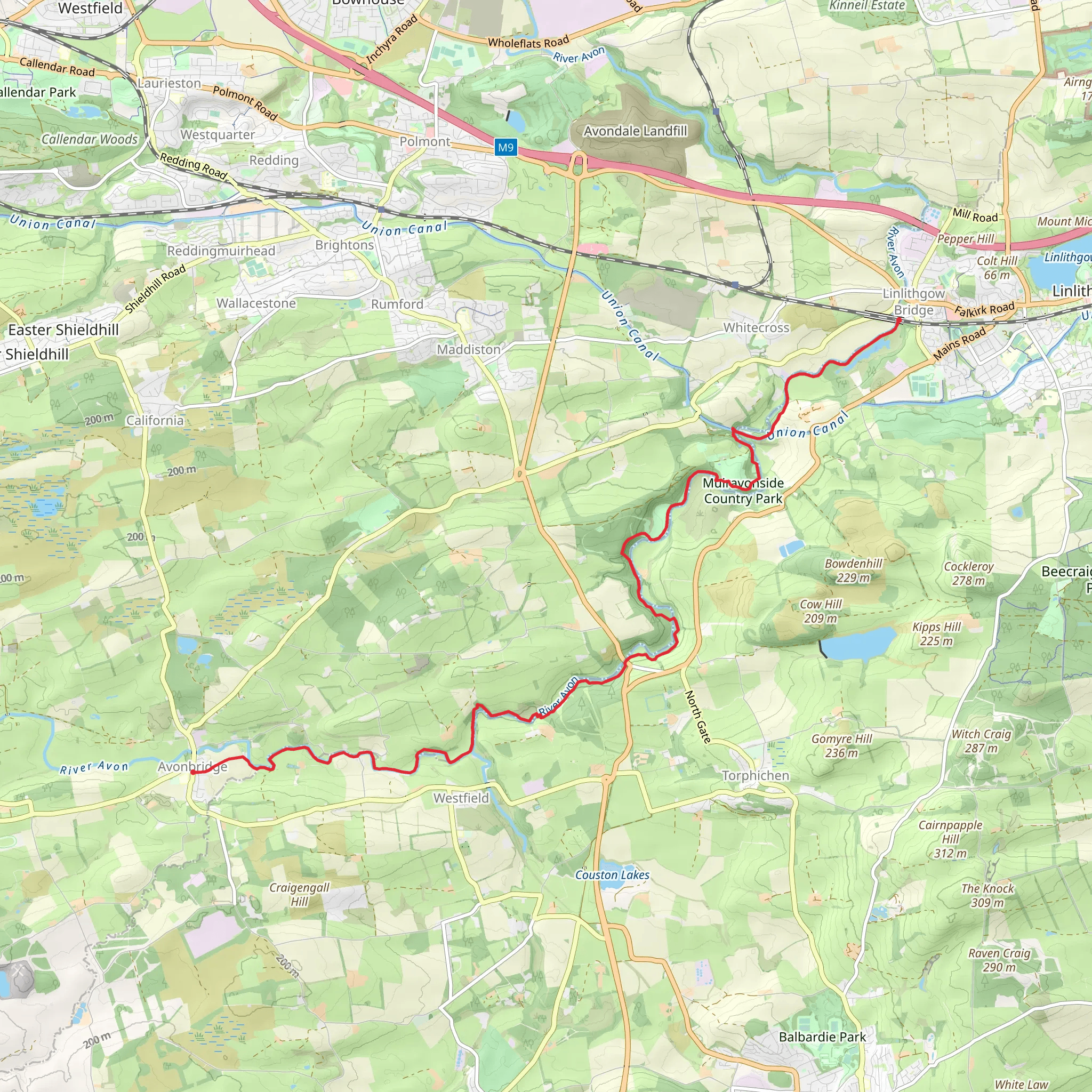 River Avon Heritage Trail mobile static map