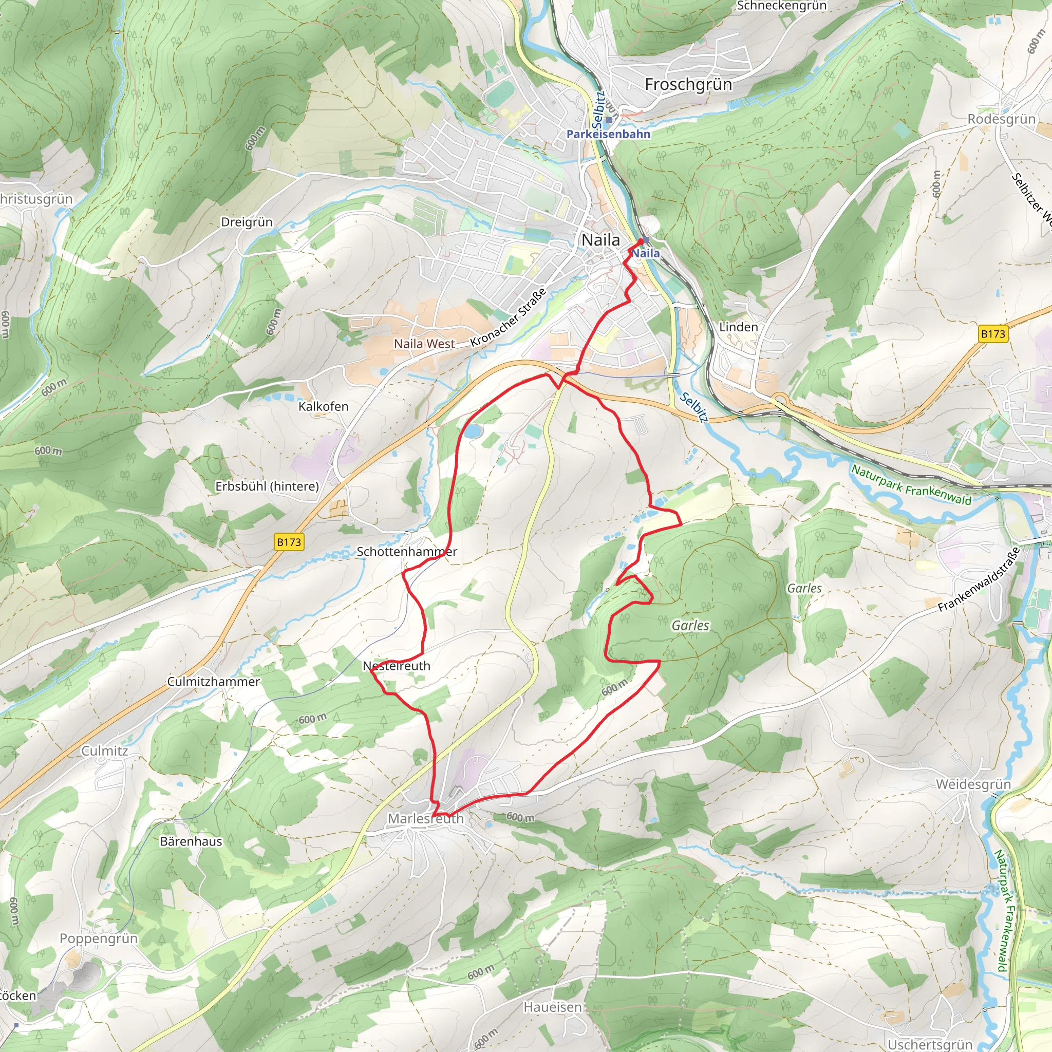 Garles Weg OS 43 mobile static map