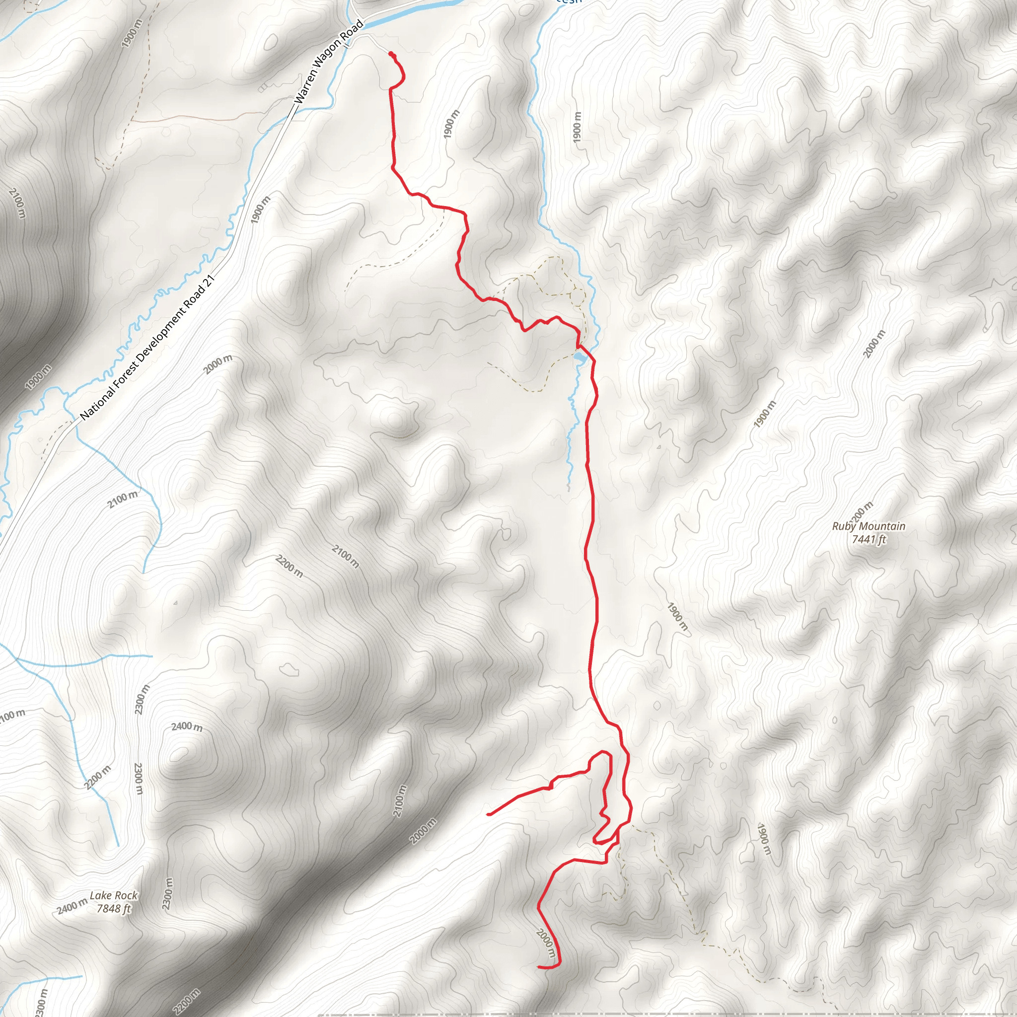 Willow Basket Creek mobile static map