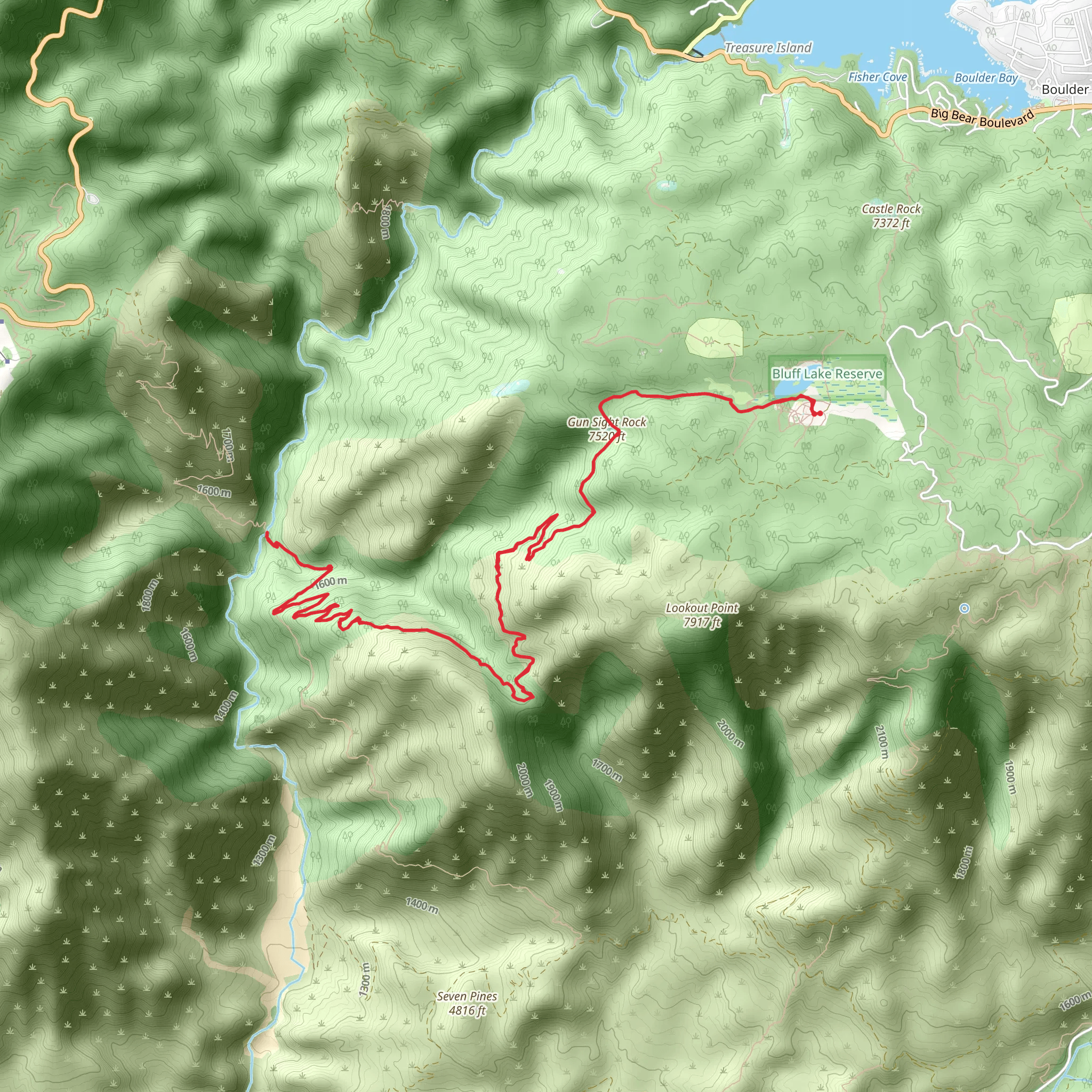 Siberia Creek Trail mobile static map