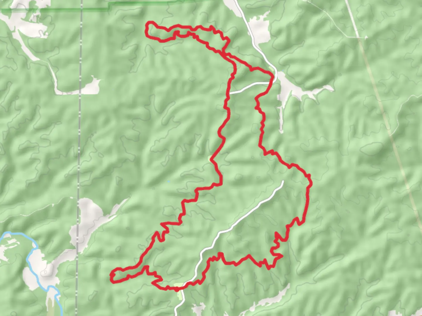 An image depicting the trail Ozark Trail - Courtois and Berryman Trail Loop and its surrounding area.