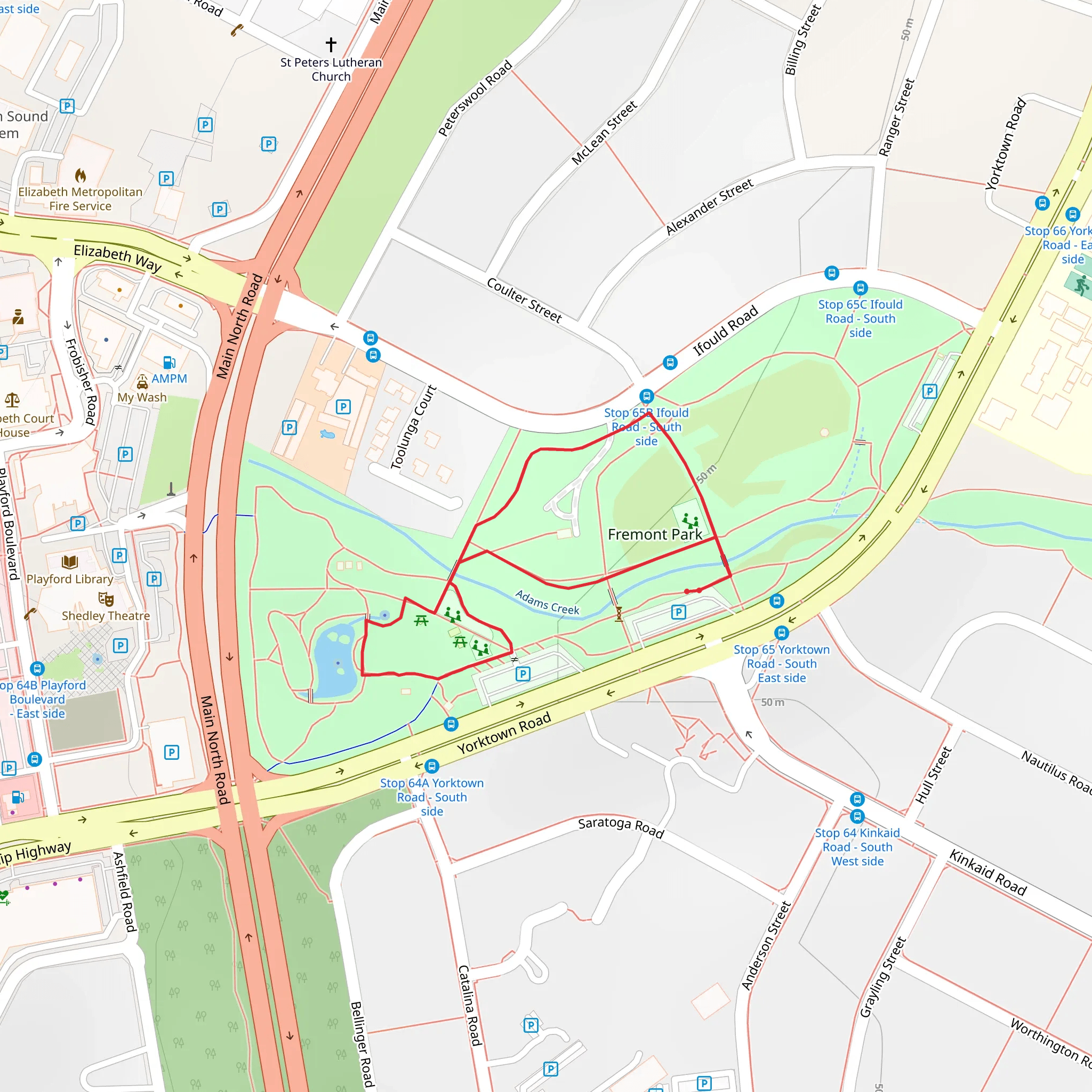 Fremont Park Short Trail mobile static map