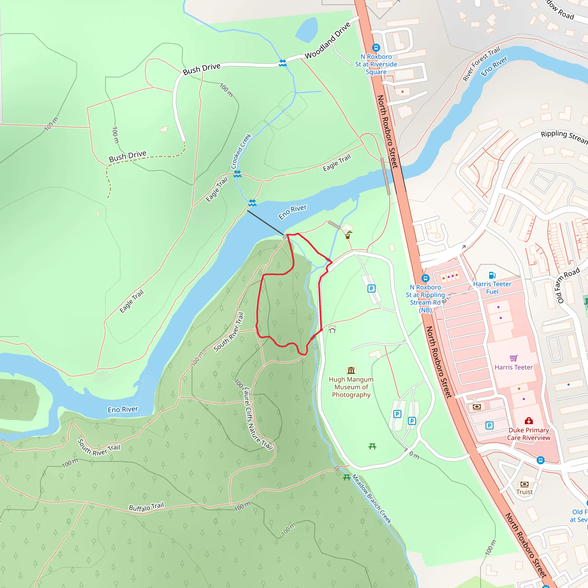 Meadow Branch Creek Loop mobile static map